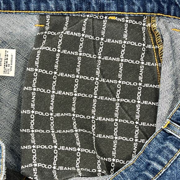 Y2K Polo Ralph Lauren Denim Maxi Jean Skirt 10 Grunge Modest Western Prairie VTG - Picture 9 of 12